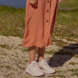 Everlane | Tread Trainer Leather Sneakers in blush